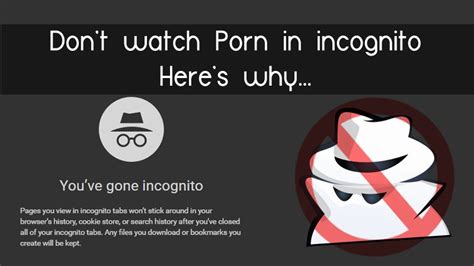 anon porn|Watch porn anonymously: Incognito mode is not the answer.